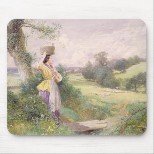Der Milkmaid, 1860 (w/c auf Papier) Mousepad