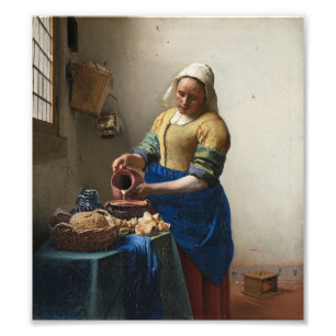 Der Milkmaid durch Johannes Vermeer Fotodruck