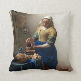 Der Milkmaid durch Johannes Vermeer Kissen