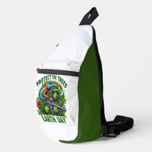 Der Mischeienaffe und die Regenbogenwaffe Crossbody Bag