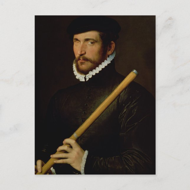 Der Mit Augen Flutist, 1566 Postkarte (Vorderseite)