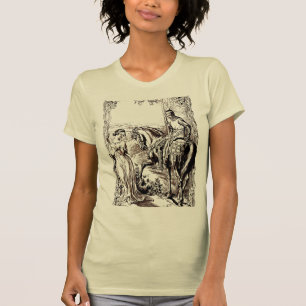 Der mittelalterliche Ritter und das Apparel seiner T-Shirt