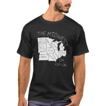 Der MITTELWESTEN-SPASS Geografie-Karten-T - Shirt