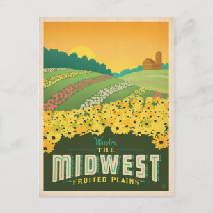 Der Mittlere Westen   Vereinigte Staaten Postkarte