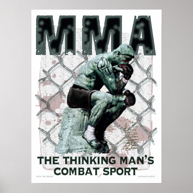 Der MIXED MARTIAL ARTS denkt Poster (Vorne)