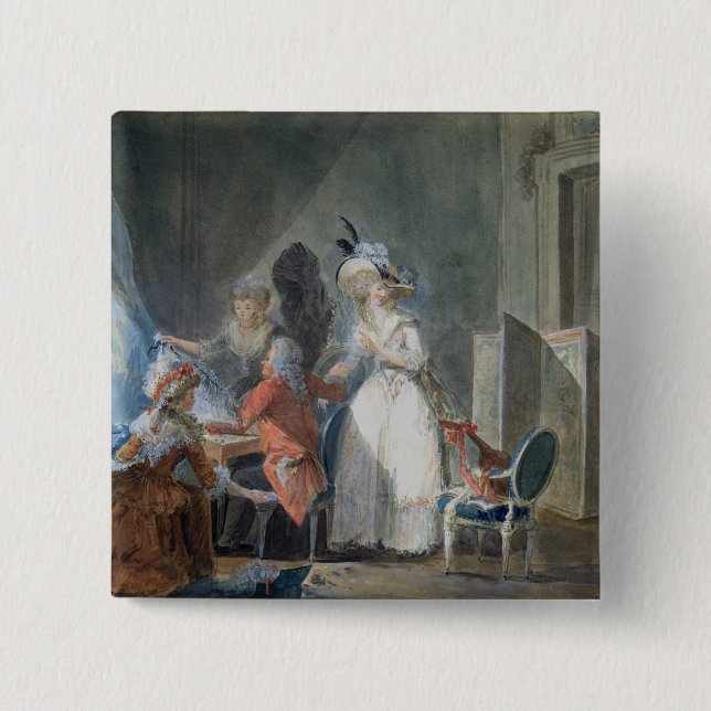 Der Mode-Verkäufer Button (Vorderseite)