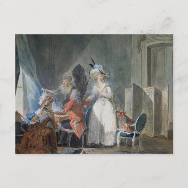 Der Mode-Verkäufer Postkarte (Vorderseite)