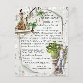 Der Modedesigner Ankündigungspostkarte