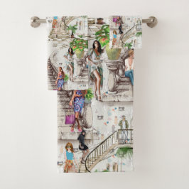 Der Modedesigner Badhandtuch Set