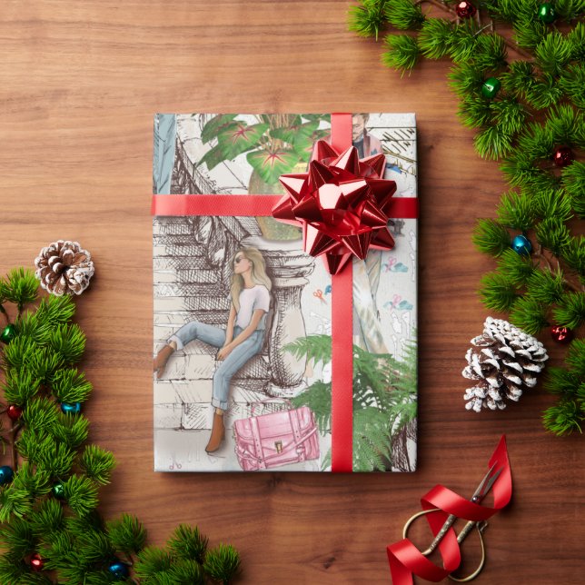 Der Modedesigner Geschenkpapier (Feiertagsgeschenk)