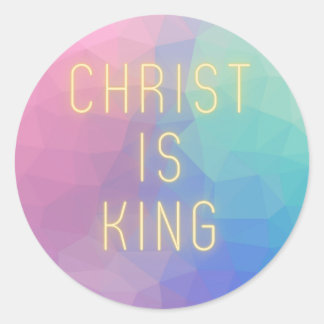 Der moderne Christus ist König Sticker