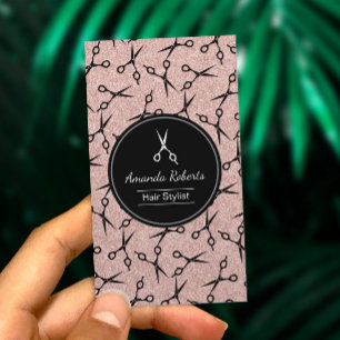 Der moderne Haar-Salon Scissor Terminkarte
