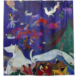 Der moderne Impressionist Noah's Ark 1 Duschvorhang