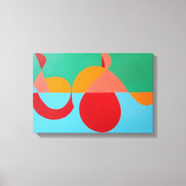 Der moderne Kunstprint Orange Clef Leinwanddruck (Vorderseite)