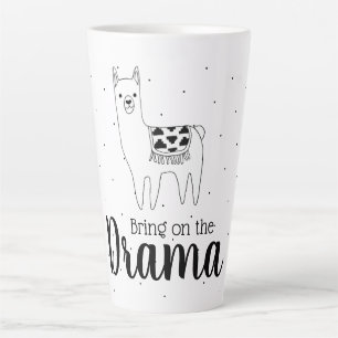 Der moderne Lama bringt das Drama auf den Plan Milchtasse