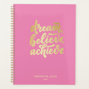 Der moderne rosa Traum soll Motivierend werden Planer