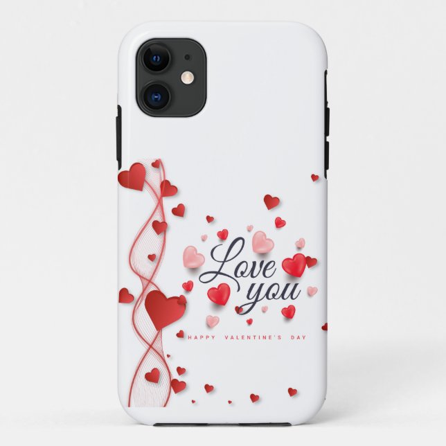 Der moderne Valentinstag Case-Mate iPhone Hülle (Rückseite)