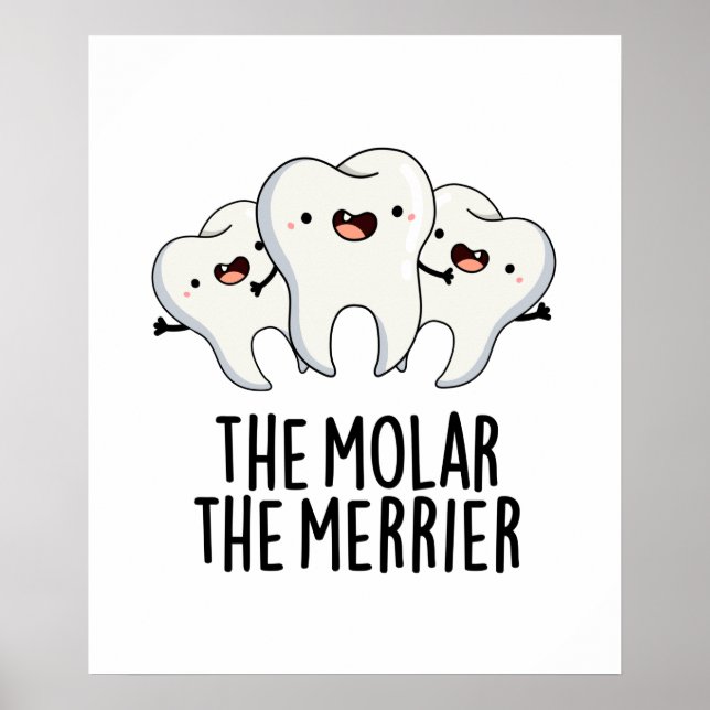 Der Molar der lustige Zahnstochstand Poster (Vorne)