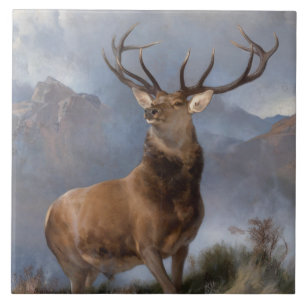 Der Monarch des Glen (Wilder Hirsch) (von Landseer Fliese
