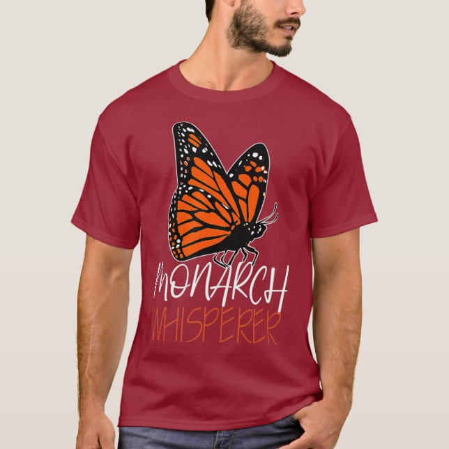 Der Monarch flüstert Niedliche Entomologie-Lover-G T-Shirt (Vorderseite)