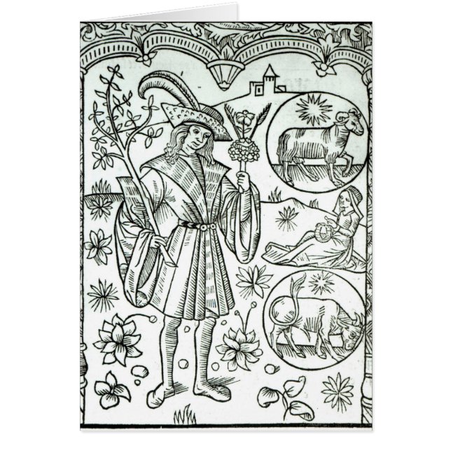 Der Monat April mit astrologischer Sonne (Vorne)