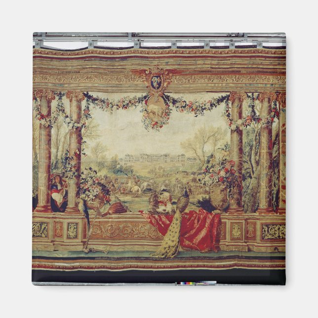 Der Monat April/Schloss von Versailles Magnet (Vorne)