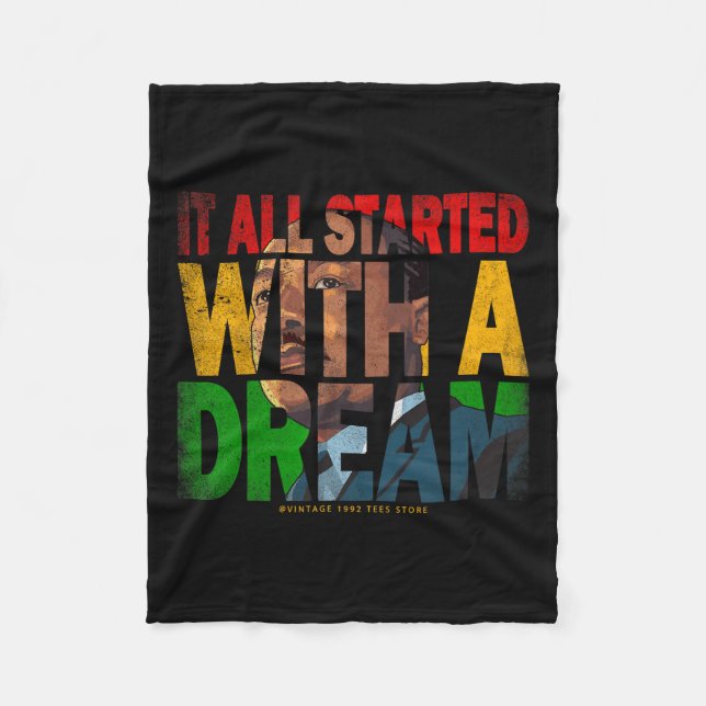 Der Monat der schwarzen Geschichte gilt als führen Fleecedecke (Vorderseite)