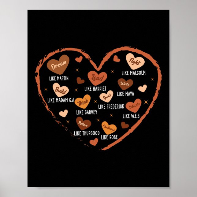 Der Monat der Schwarzen Geschichte träumt wie Mart Poster (Vorne)