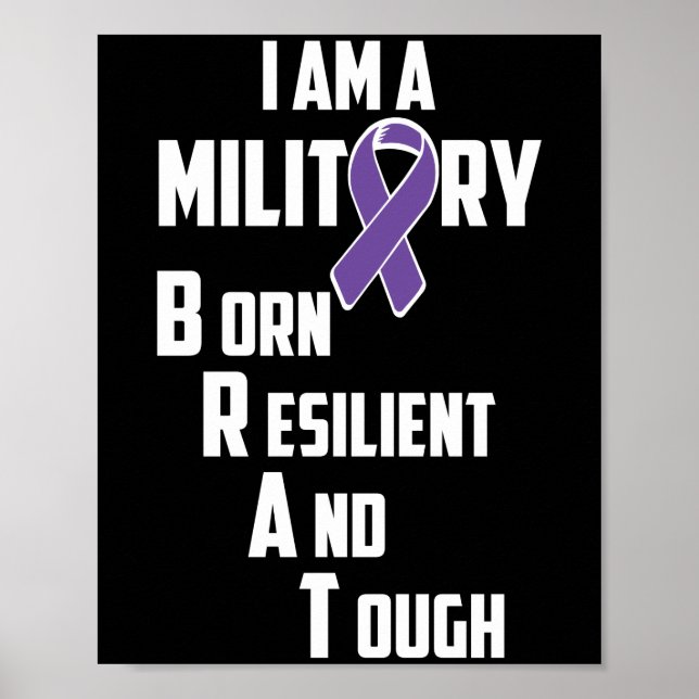 Der Monat des Militärkindes Lila auf dem Höhepunkt Poster (Vorne)