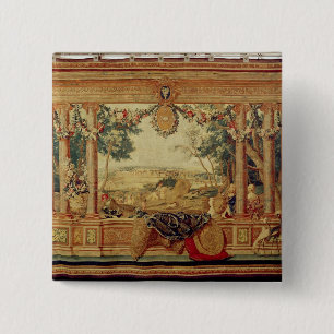 Der Monat von Juni-Chateau von Fontainebleau Button