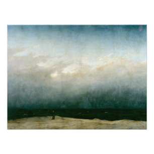 Der Mönch am Meer von Caspar David Friedrich Fotodruck