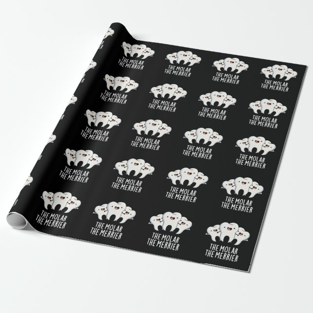 Der Mönch der glänzenden Dentalpuppe ist dunkel, B Geschenkpapier (Ungerollt)
