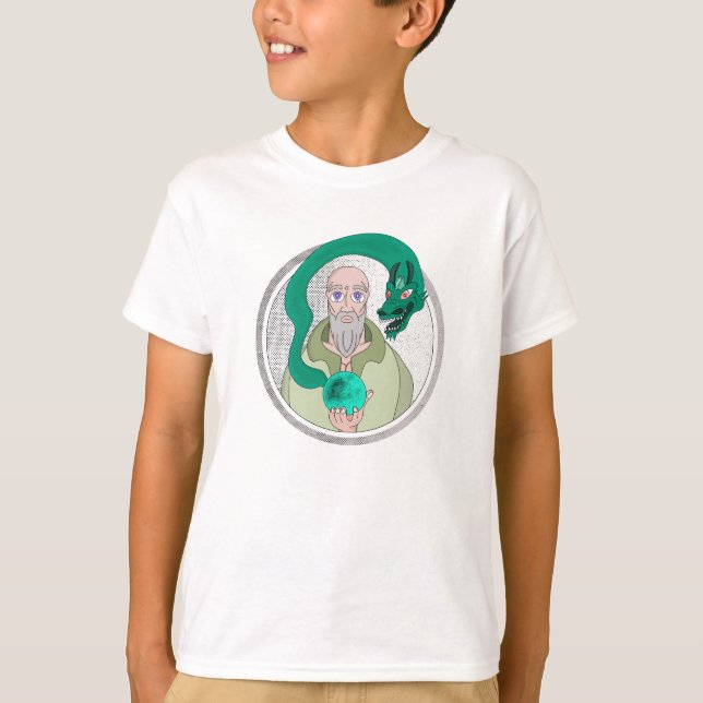 Der Mönch und der Drache T-Shirt (Vorderseite)
