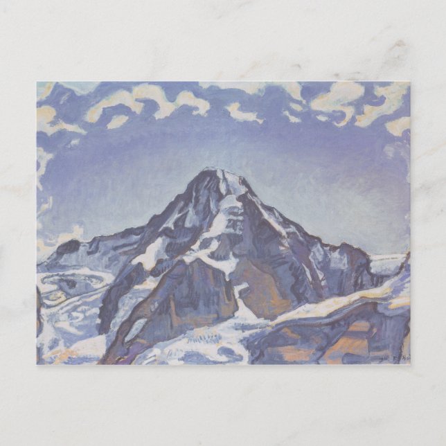Der Mönchsberg mit Wolken (Ferdinand Hodler) Postkarte (Vorderseite)