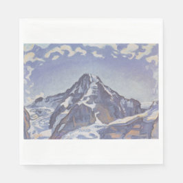 Der Mönchsberg mit Wolken (Ferdinand Hodler) Serviette