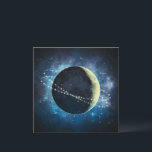 Der Mond - Grußkarte Feiertagskarte<br><div class="desc">Atemberaubende leere Karte mit Galaxy Artpiece!</div>