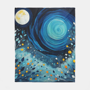 Der Mond im Garten 804 Fleecedecke