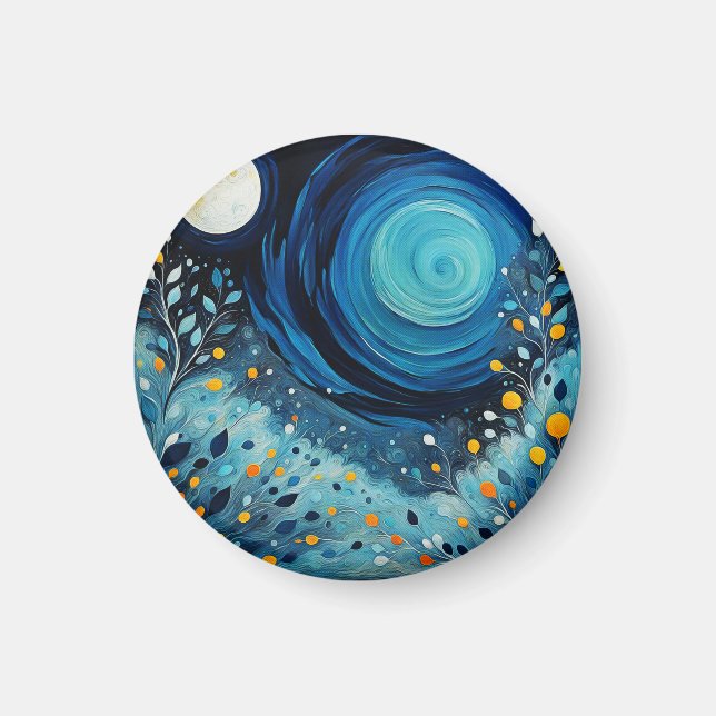 Der Mond im Garten 804 Magnet (Vorne)