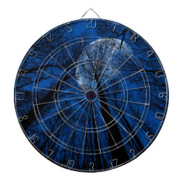 Der Mond in der nächtlichen Himmel Dartscheibe