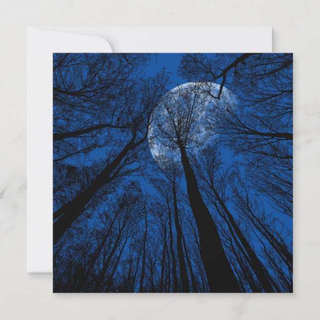 Der Mond in der nächtlichen Himmel Karte (Vorderseite)