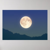 Der Mond in der nächtlichen Himmel
