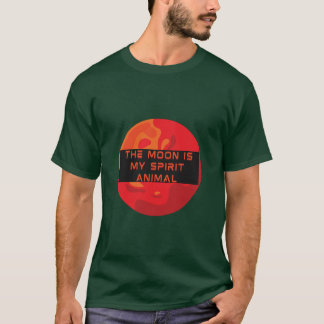 Der Mond ist mein Geiststier - Platz über dem T -  T-Shirt