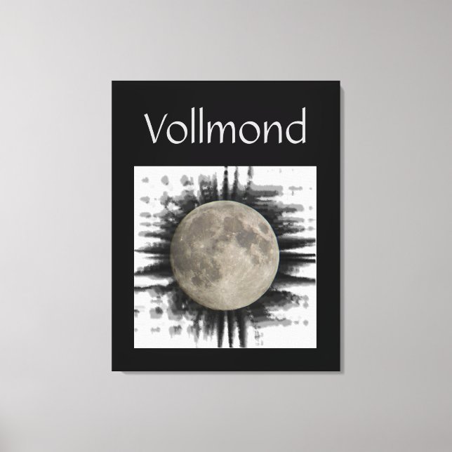Der Mond, la lune, la luna, the moon Leinwand (Vorderseite)