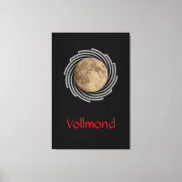 Der Mond, la lune, la luna, the moon Leinwand