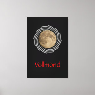 Der Mond, la lune, la luna, the moon Leinwand