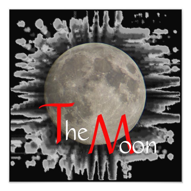 Der Mond, la lune, la luna, the moon Poster (Vorne)
