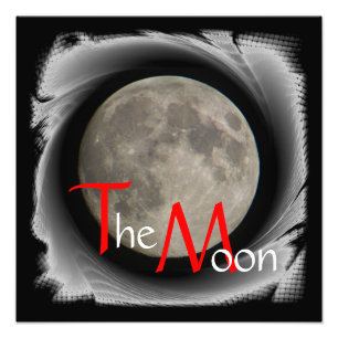 Der Mond, la lune, la luna, the moon Poster