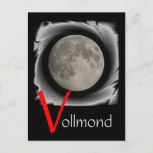 Der Mond, la lune, la luna, the moon Postkarte