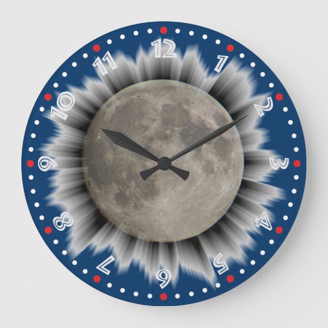 Der Mond, la lune, la luna, the moon Uhr (Vorderseite)
