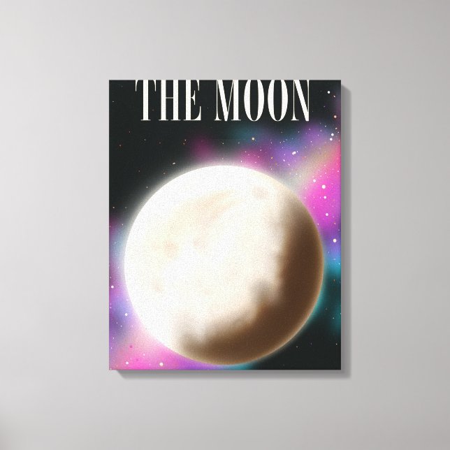 Der Mond Leinwanddruck (Vorderseite)